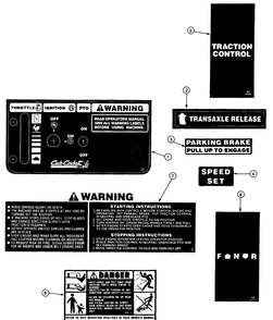 Graphics Ii Diagram and Parts List for 4815F-PRO 556C465M100 Cub Cadet Lawn Mower